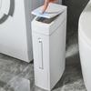 Trash Can For Bathroom Crevice Space Saving Press Trash Can With Toilet Brush Narrow Garbage Can Litter Bin Garbage Container