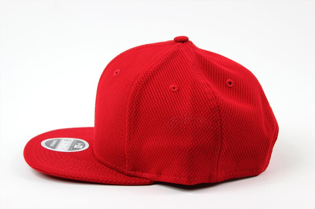 New Era Diamond Era SCARLET Snapback Flat Cap for Men and Women
