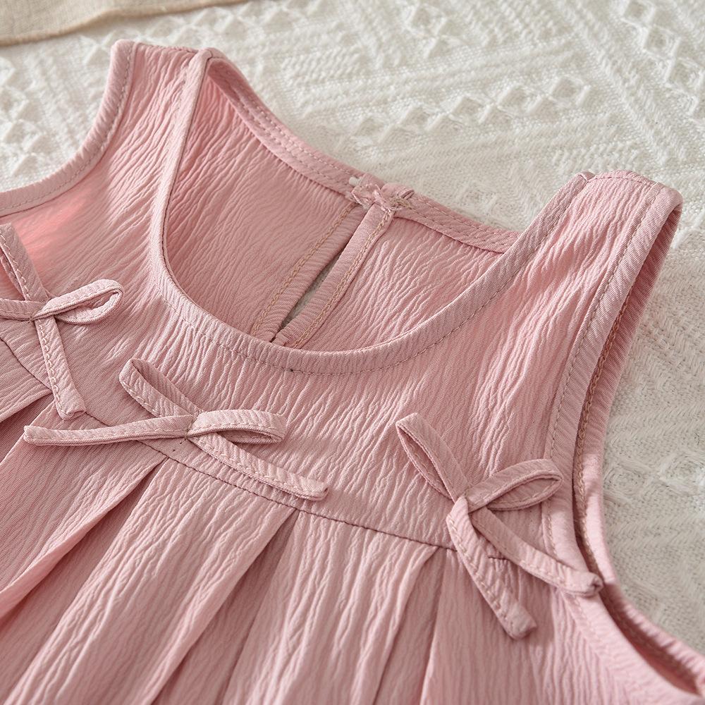 Girls Summer Fashion Sleeveless Vest And Shorts Set Stylish Kids Casual Two Piece Outfit For Little Girl