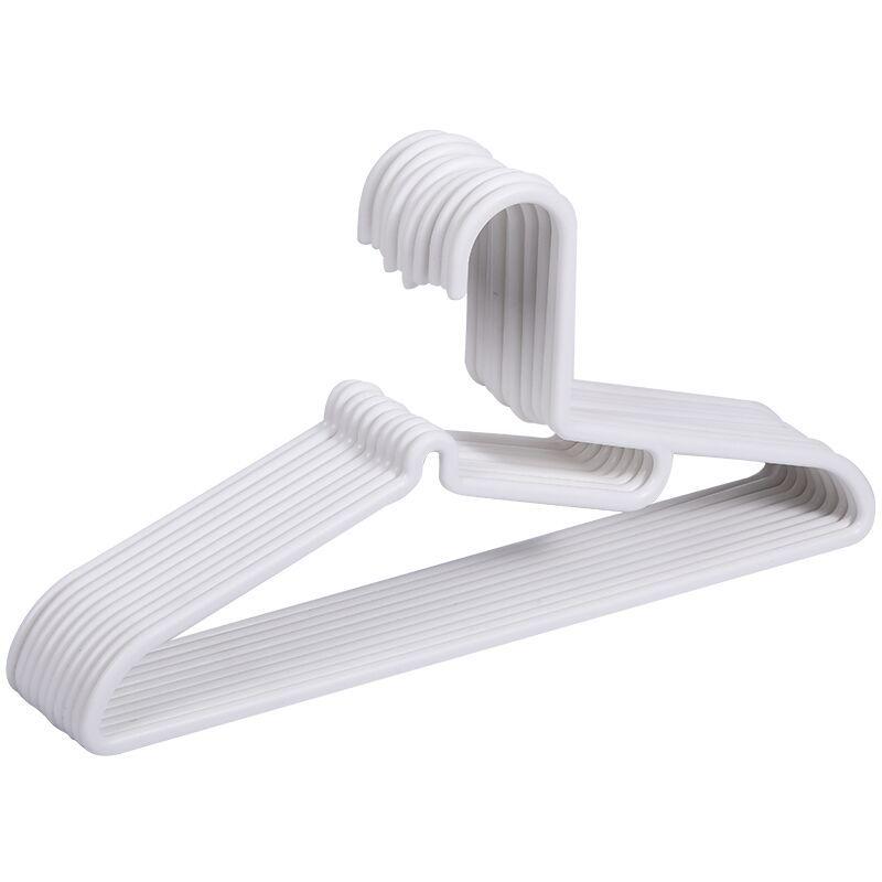 Japanese-Style Non-Slip Thickened Plastic Clothes Hanger for Dormitory, Balcony, or Wardrobe.