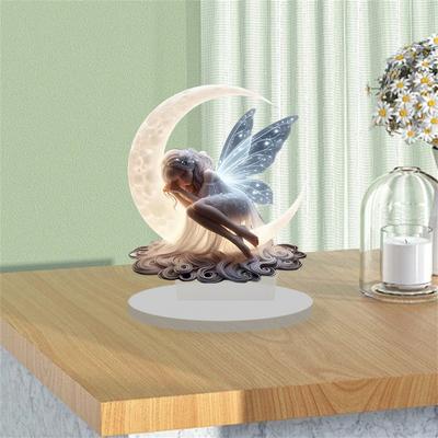 Charming Crescent Fairy Decoration Ornaments - Kitchen Decoration and Office Decoration, The Perfect Gift, Home Tabletop Decorations