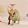Metal Elephant Statue Tea Light Candle Holder Stand Decorative Showpiece for Home House Decoration Items, Tabletop Showpiece