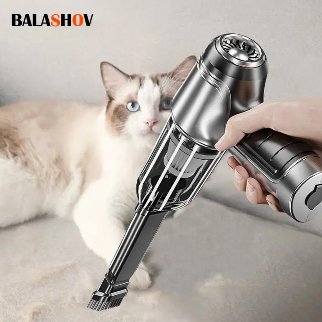 12kPa Brushless Cat Hair Vacuum Cleaner Wireless Electric Hair Absorber Pet Hair Cleaning Vacuum Cleaner Handheld Hair Absorber
