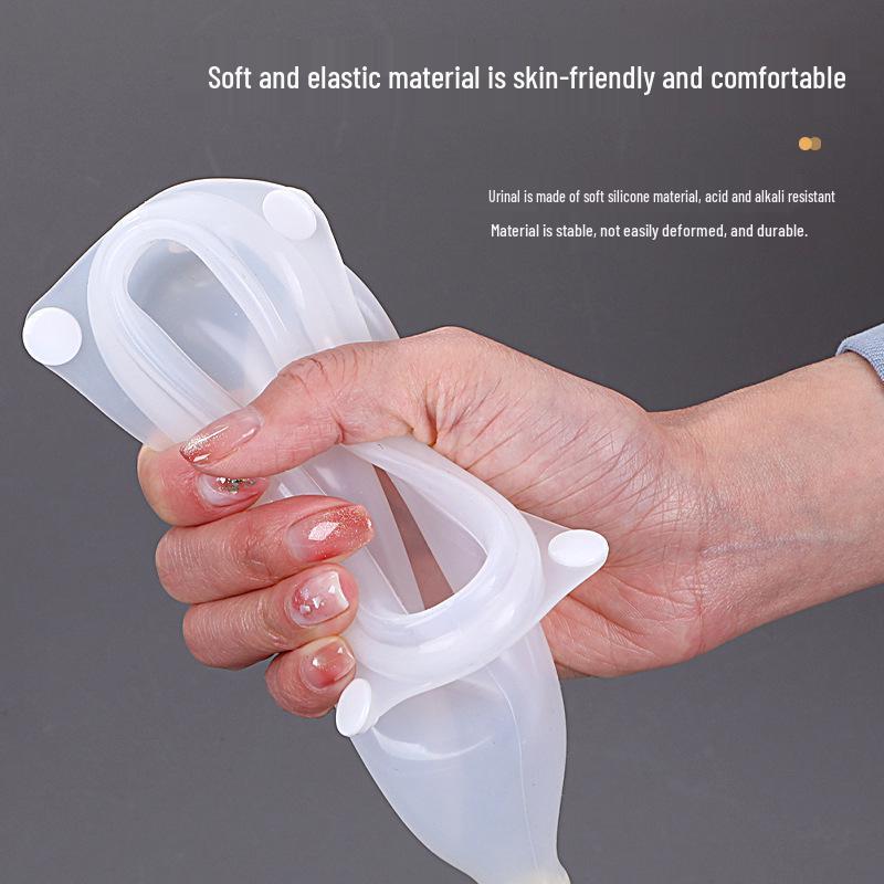 Portable Anti-Leak Silicone Urine Collector for Men and Women with Incontinence