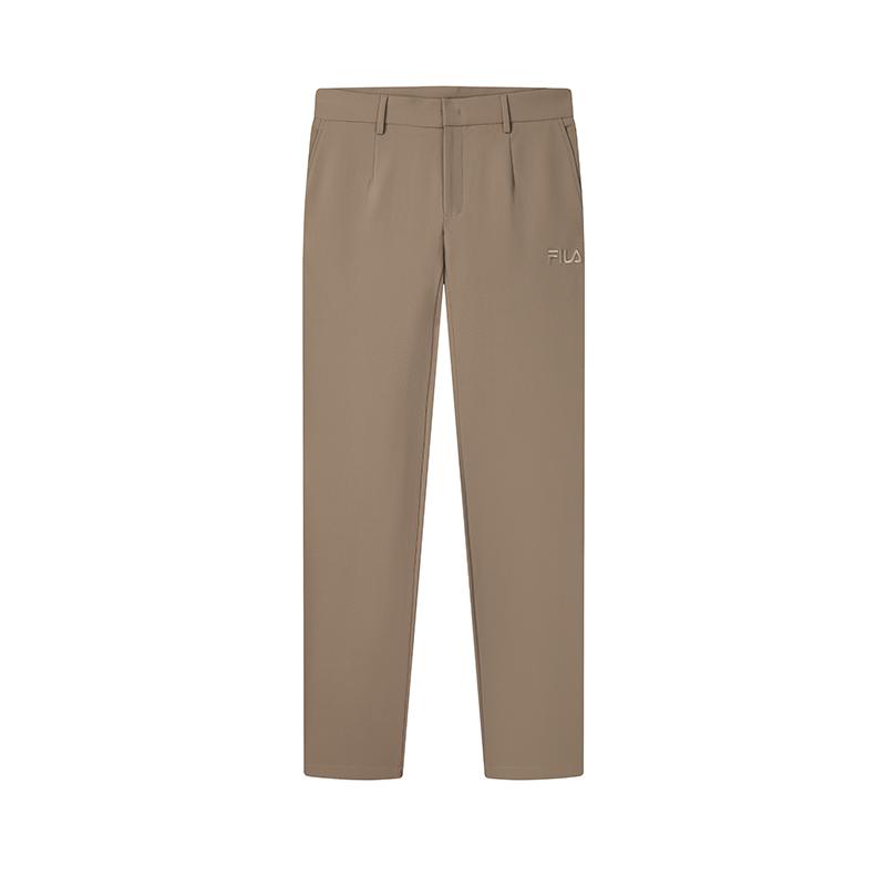 FILA Simple Comfortable Versatile Straight Leg Casual Pants Men bottoms Sand-Bean-Brown F11M518802FBN