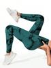 Women's High Waisted Tie Dye Yoga Pants - High Elasticity Tight Fitting Hip Lifting Design, Fitness and Sports Tight Pants.