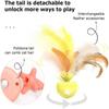 Automatic Electric Cat Teasing Toy Ball Bite Resist Motion Activate Fish Bone Spinning Ball Relieve Boredom Mouse Catching