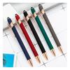 Długopis Metalowy Tusz Czarny Touch Pen Soft Touch Do Ekranów Czarny Modny