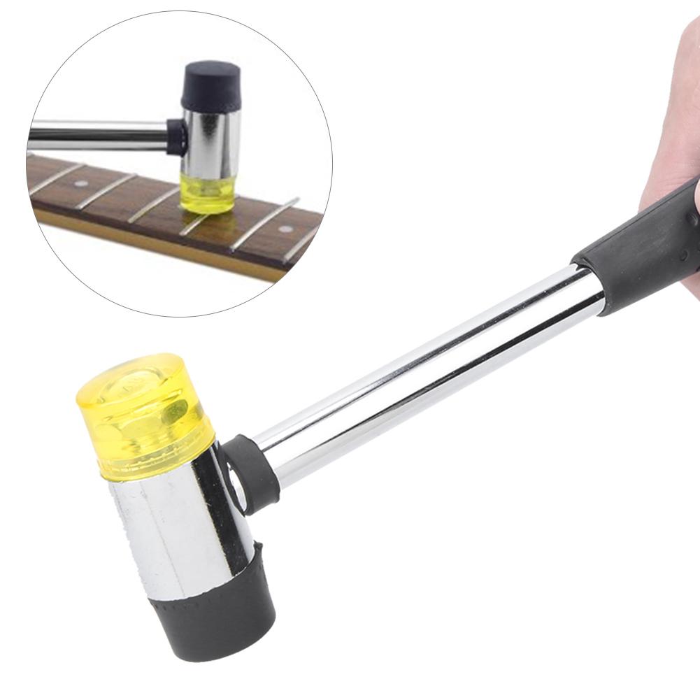 Guitar Fret Hammer Anti Slip Multifunctional Double Head Rubber Plastic DIY Hand Tool