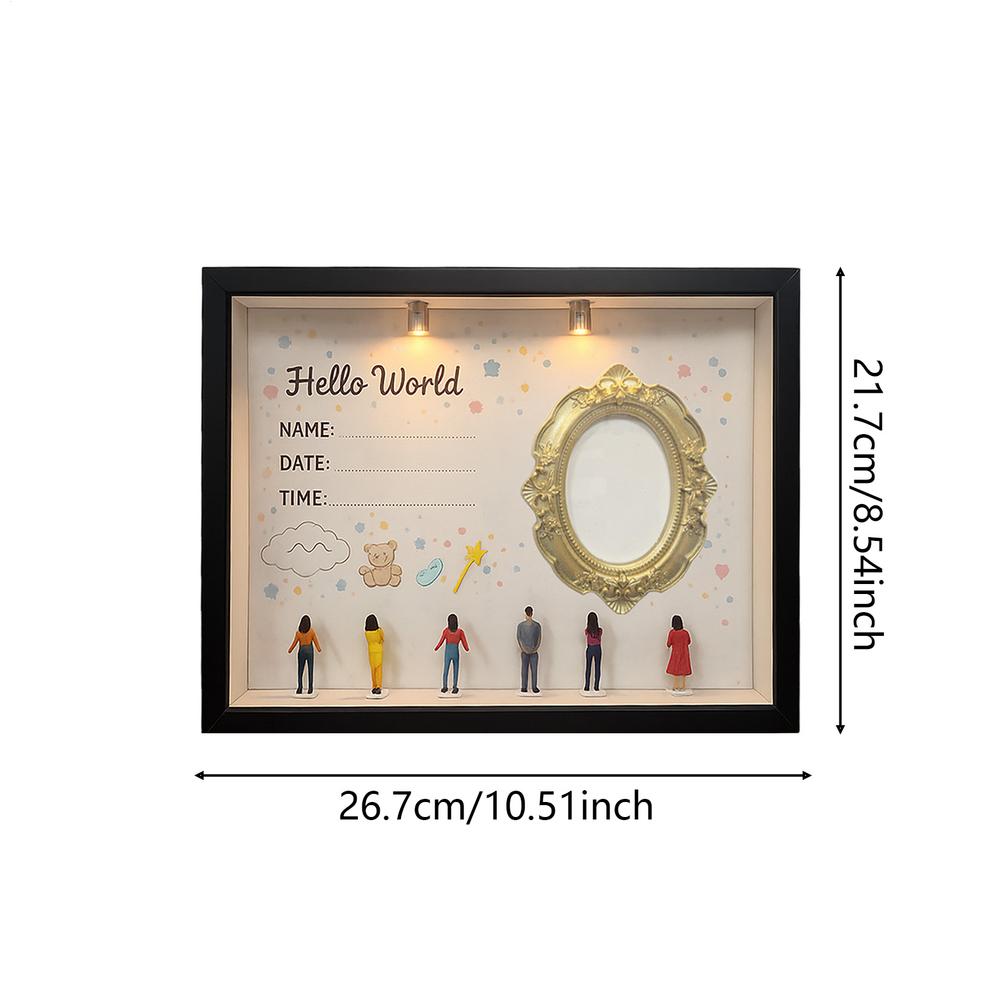 Mini Museum Picture Frame DIY Aesthetic Memory Commemorative Kids Art Frame Mini Museum Display For Family Home Decor Nursery
