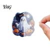 Dekorative Auto-Rückspiegel-Anhänger Halloween-Geist Schlüsselanhänger, Gruseliger Kürbis Schlüsselanhänger-Anhänger, Leichte Acryl-Schlüsselanhänger Niedlicher Herz-Taschenanhänger