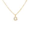 A-Z Initial Letter Pendant Necklace Gold Color Stainless Steel Clear Zircon Women Trendy Choker Minimalist Alphabet Jewelry Gift