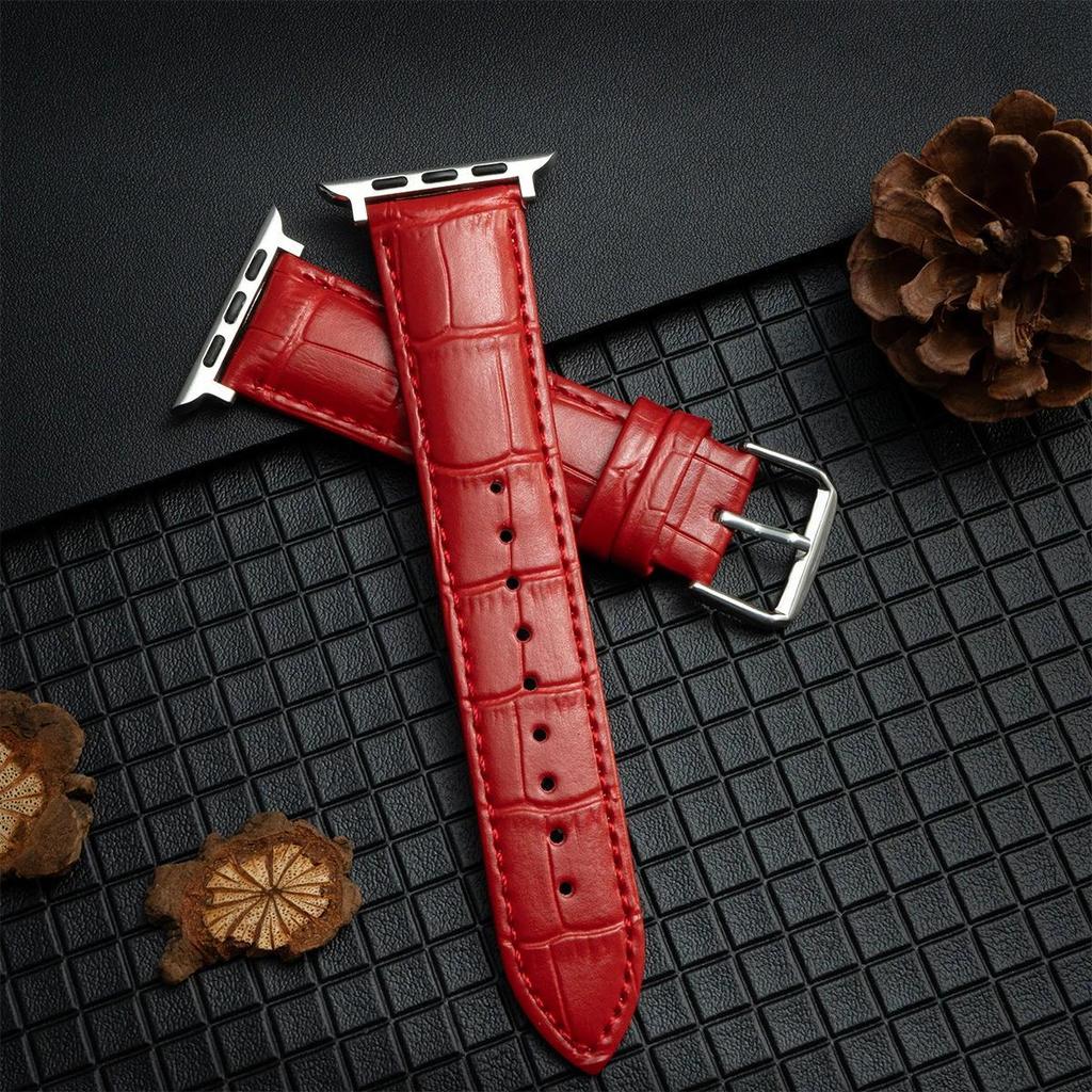 Leather Band Strap for Apple Watch Band Ultra 3 49mm 11 10 42mm 46mm 9 8 7 45mm 41mm High Quality for IWatch 6 SE 5 4 44mm 40MM