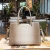 Luxurious Crocodile High-end Bag for Mom  Large Capacity  New
