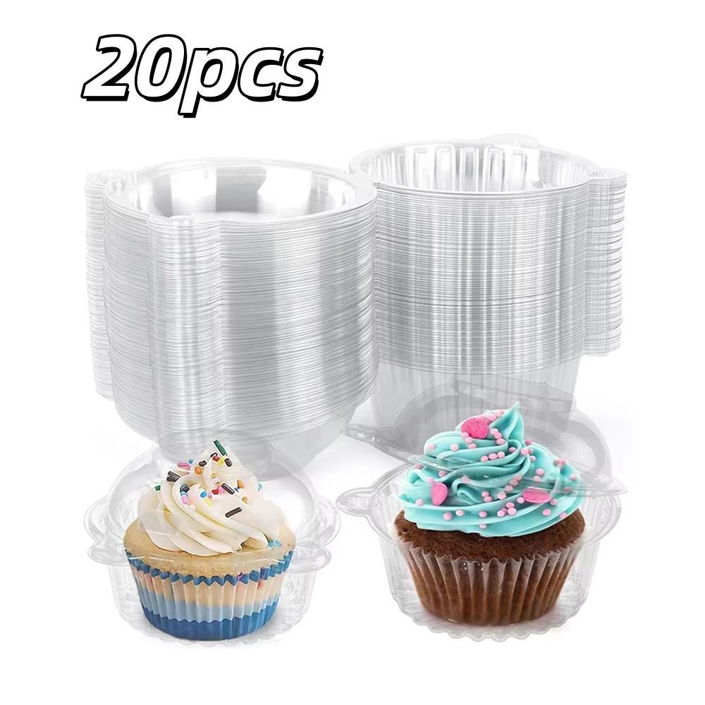 20/40pcs Cupcake Packaging Boxs Wedding Muffins Dessert Container For Storage Salas And Fruits Party Supplies Christmas Decor