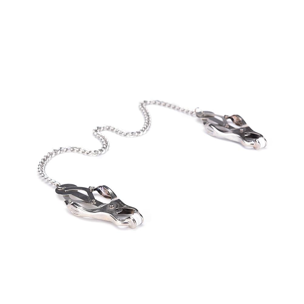 Women Metal Chain Nipple Clamp BDSM Nipple Clip Fetish Toy Breast Massager Exotic Adult Games Accessories For Wedding