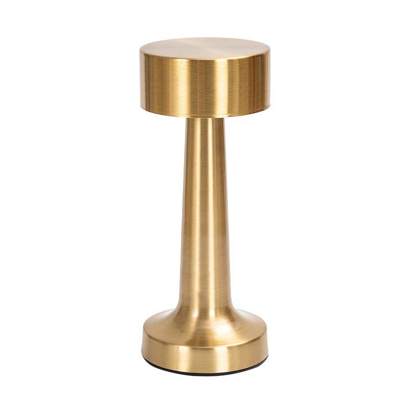 Rechargeable Retro Table Lamp Metal Touch Decor for Bar Coffee Table Restaurant Decoration Light Desk LED Night Lights Bedroom