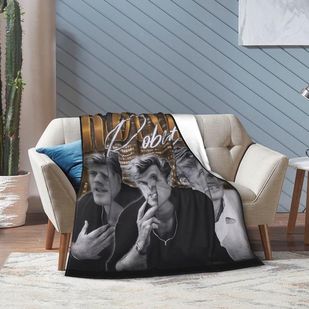 Vintage Robert Redford Blankets Fleece Printed Multi-function Super Soft Throw Blankets for Bed Office Bedspread