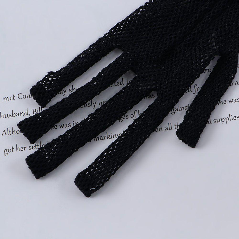 For Girls Sexy Bow Flower Anti-UV Fishnet Lace Sun Protection Mittens Wedding Gloves Women Driving Gloves