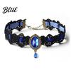 Romantischer Spitzenhalsband-Accessoire Vintage-Halskette Gotischer Choker mit Oval