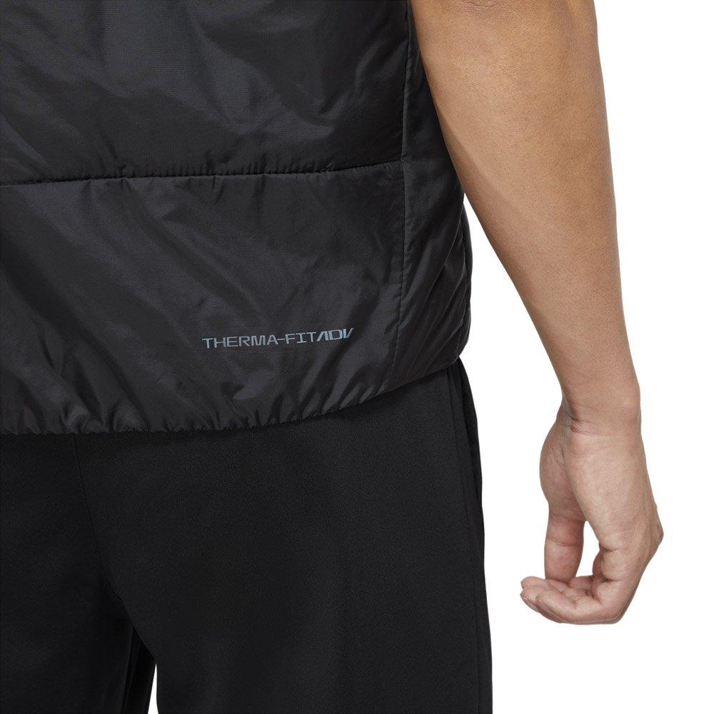 Nike Solid Color Zipper Sleeveless Vest Men Tops Black DD5695-010