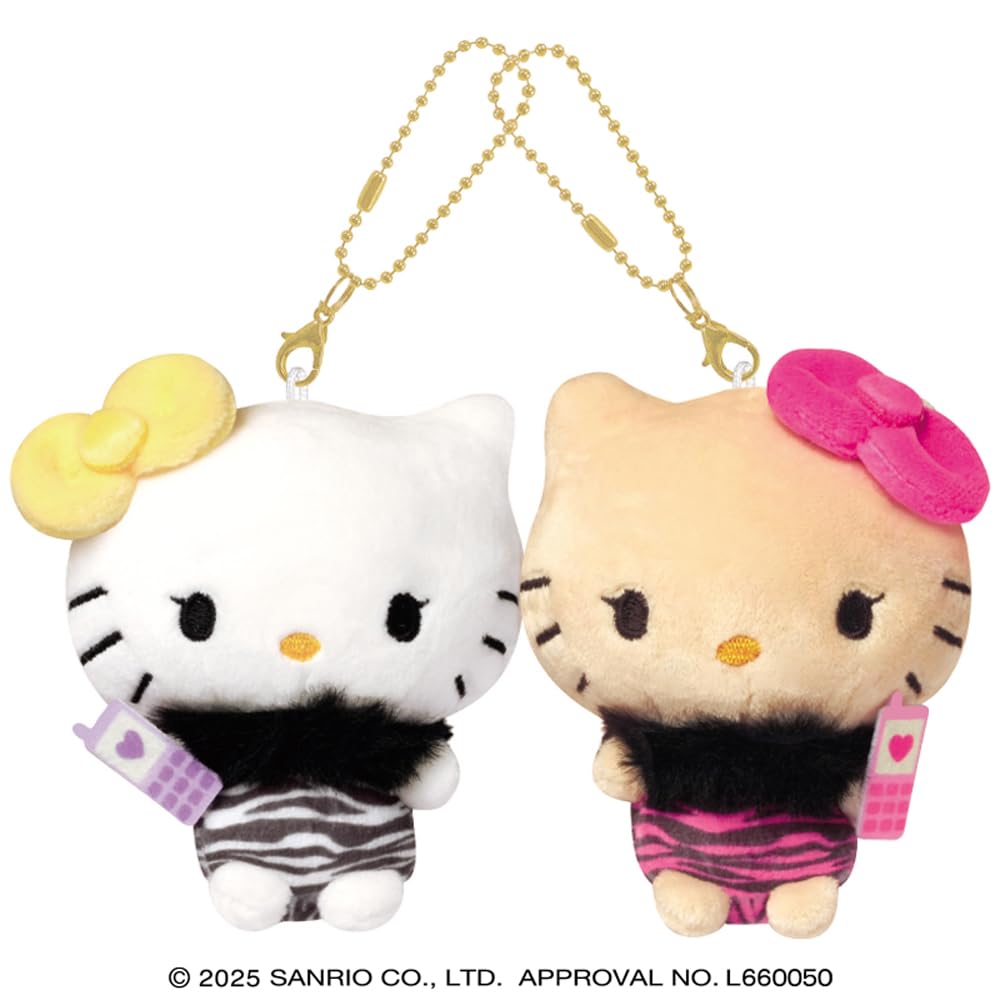 Crux NicoNui Hello 131990 Keychain, Suntan, Kitty, Mimmy, D,