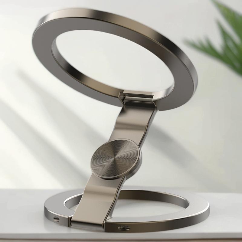 

Mobile Phone Strong Magnetic Holder for Magsafe Double-sided Magnet Stand Portable Folding Ring Bracket for Xiaomi iPhone 14 15