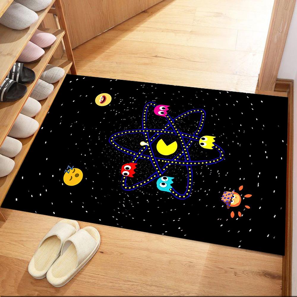 Pac-man Adventure Square rugs are a great choice for living rooms, bedrooms, home décor, and as gifts.
