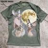 Sphynx Kat Liefhebber T-shirt, Volle Maan Gothic Tee, Kaal Kat Mama Cadeau