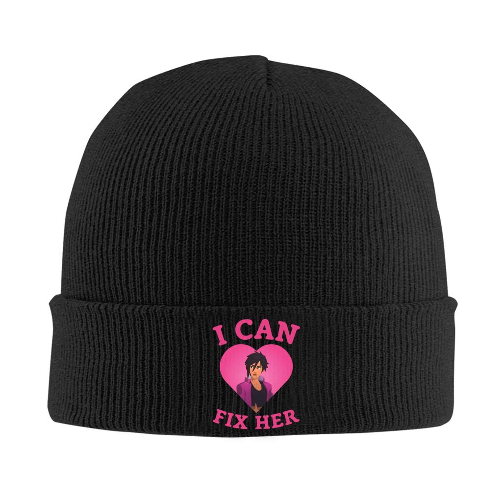 Female Male Dispatch Game Beanie Hats Pink Flag Fashion Knit Hat Spring Gym Caps Design Warm Bonnet Hats