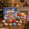 Weihnachts-3D-Adventskalender mit gedämpften Brötchen-förmigen Spielzeugen für Feiertagsspaß