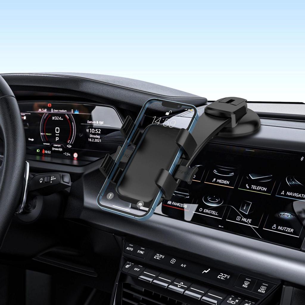 Universal Car Phone Holder with Suction Cup for Dashboard and Windshield