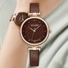 Julius Design Women's Caramel Leather Band Wristwatch A-1313 (Option 4)