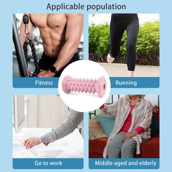 Foot Massage Roller Plantar Fasciitis Muscle Sore Foot Arch Relief Deep Tissue Relaxation Physical Therapy Fascia Roller Massager Stick Shaft