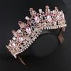 Baroque Bridal Crown Tiara with Comb Rhinestone Hair Accessories Princess Crown Wedding Dress Accessories