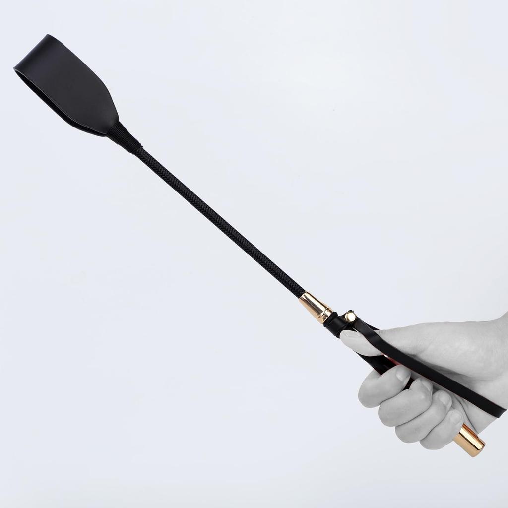 Yemax SM Whip Soft PU for SM Adult 44cm Paddle, Paddle, Spanking, Play, Training, Dominatrix, Cosplay, Toy, Beginner, Black,