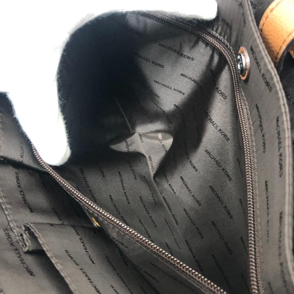 Michael Kors Logo Bag 2WAY Briefcase Document Bag Business Bag Leather Brown