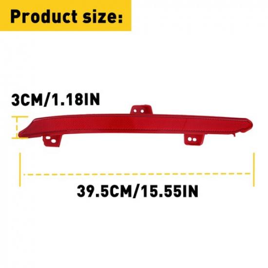 Left Driver Rear Bumper Light For 2018-  Honda Accord Reflector Lamps