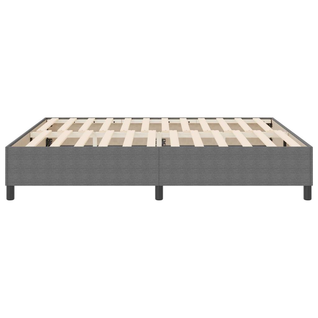 Platform Bed Frame Light Grey 180 x 200 cm Corduroy Fabric