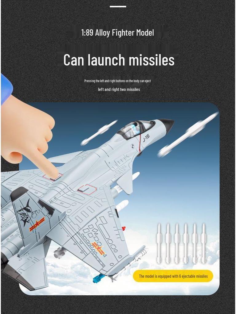 Stealth Fighter J-20 Alloy Airplane Model J-3 Boys Toy