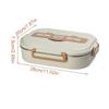 304 Stainless Steel Lunch Box Insulation Foot Container Microwavable Students Bento Case With Spoons or Chopsticks