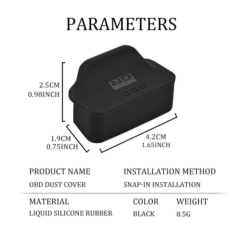 For Toyota Car Silicone OBD Dust Cover Waterproof Protective Cover Crown Corolla YARIS L Auris C-HR Hilux Vios Rav4 Prius
