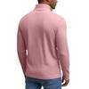 Maglia Casual da Uomo con Zip Corta e Maniche Lunghe