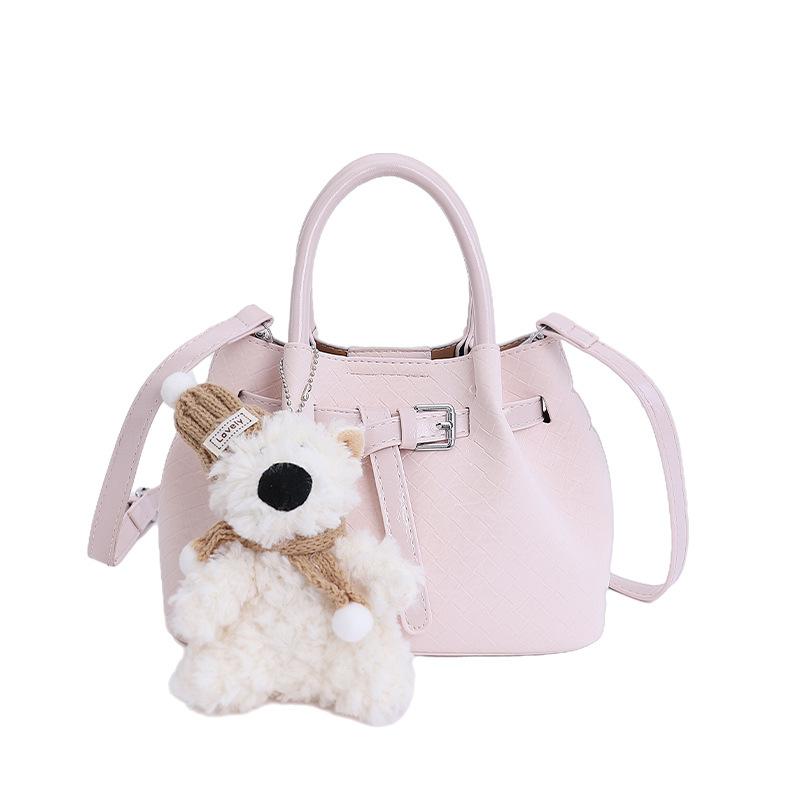 All-match drawstring shoulder bag portable large-capacity messenger bag women