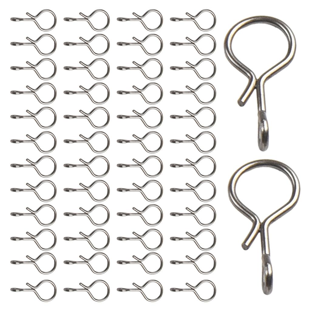 Premium Fly Fishing Snap Quick Change Connect for Flies Hook Lures Set of 50pcs