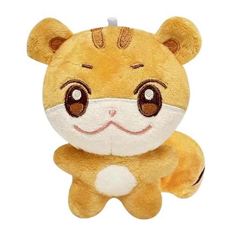 Mini Animal Plush Keyring Cute Fluffy Car Key Pendant Backpack Wallet Ornament Teen Girls Accessories