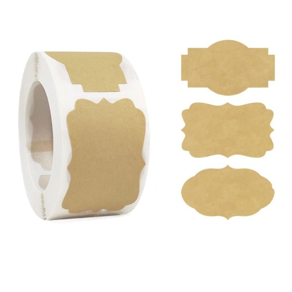300Pcs/Roll Writable Spice Jar Label Stickers Blank Stationery Sticker Tags  Can