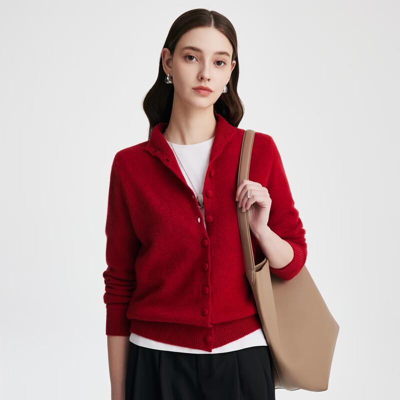 PALUOPO Women's Solid Cashmere Cardigan