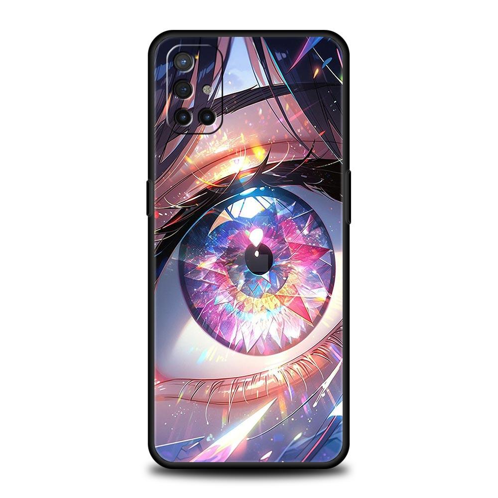 Cartoon Cute eyes art Phone Case For OnePlus 12 11 10 9 8 7 7T Pro 12R 10R 9RT 9R 8T Nord N100 N200 N10 2T CE 2 5G Soft Cover