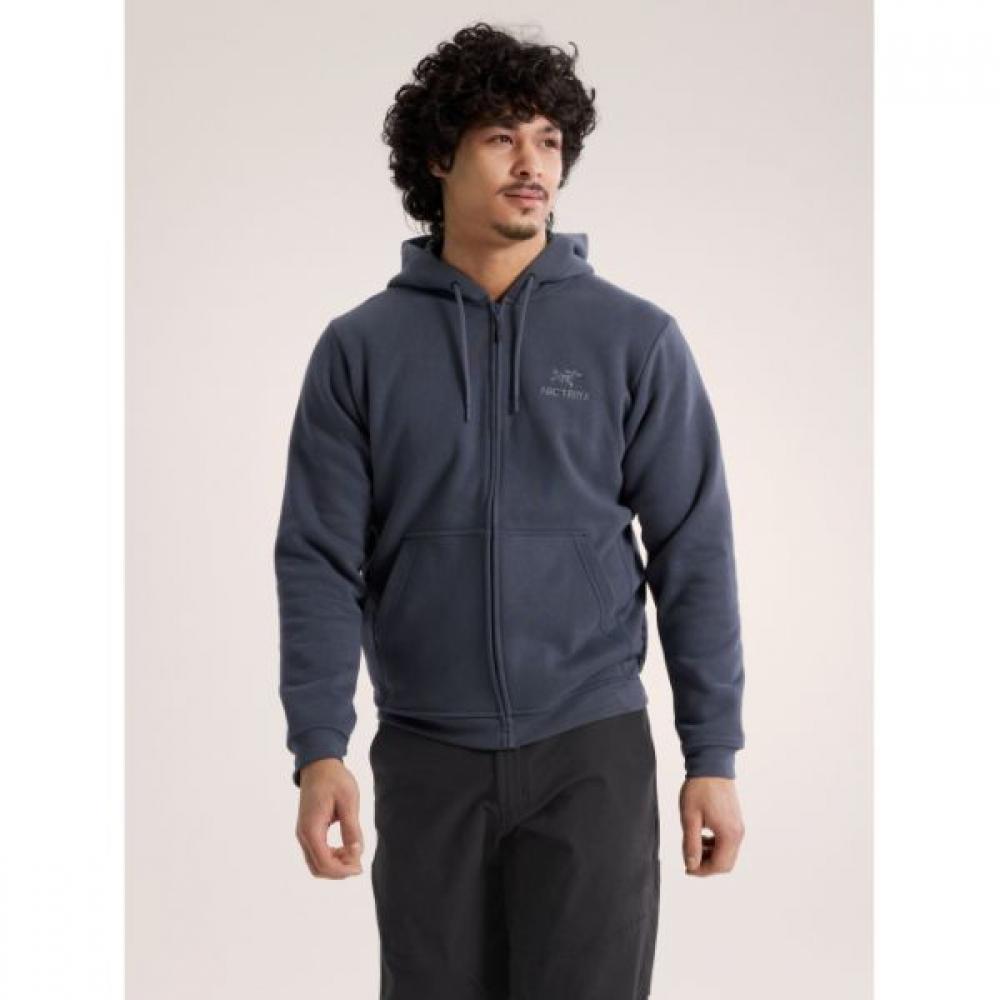 Arcteryx Emblem Fleece Full Zip Hoodie Men BLACKLG